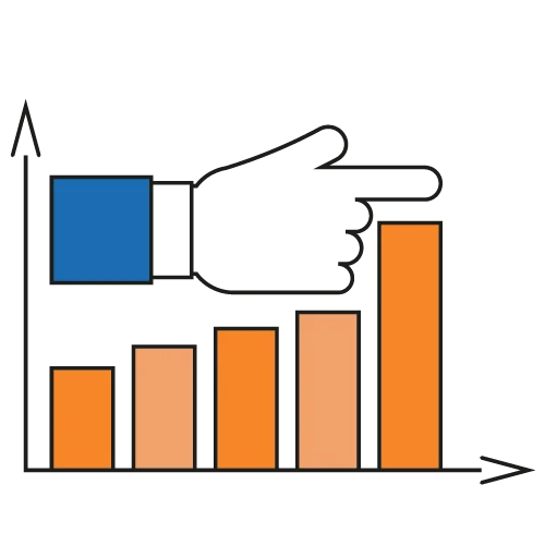 vector image of a bar chart