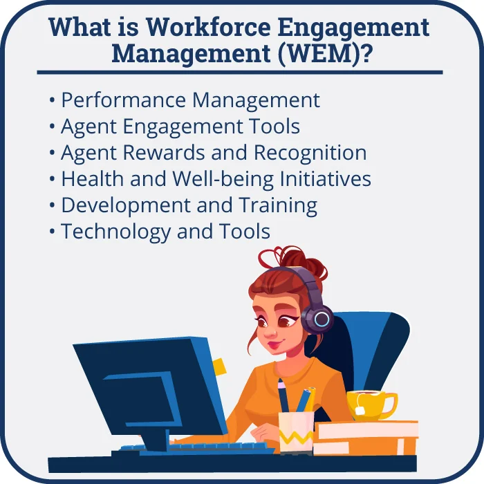 infographic showing a list of workforce engagement management items