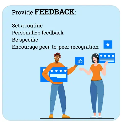 providing feedback infographic